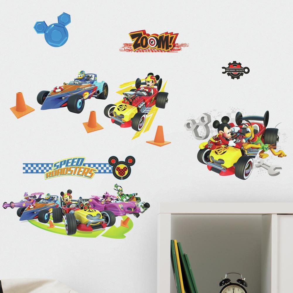 Mickey and the Roadsters Racers Peel and Stick Wall Decals Wall Decals RoomMates   