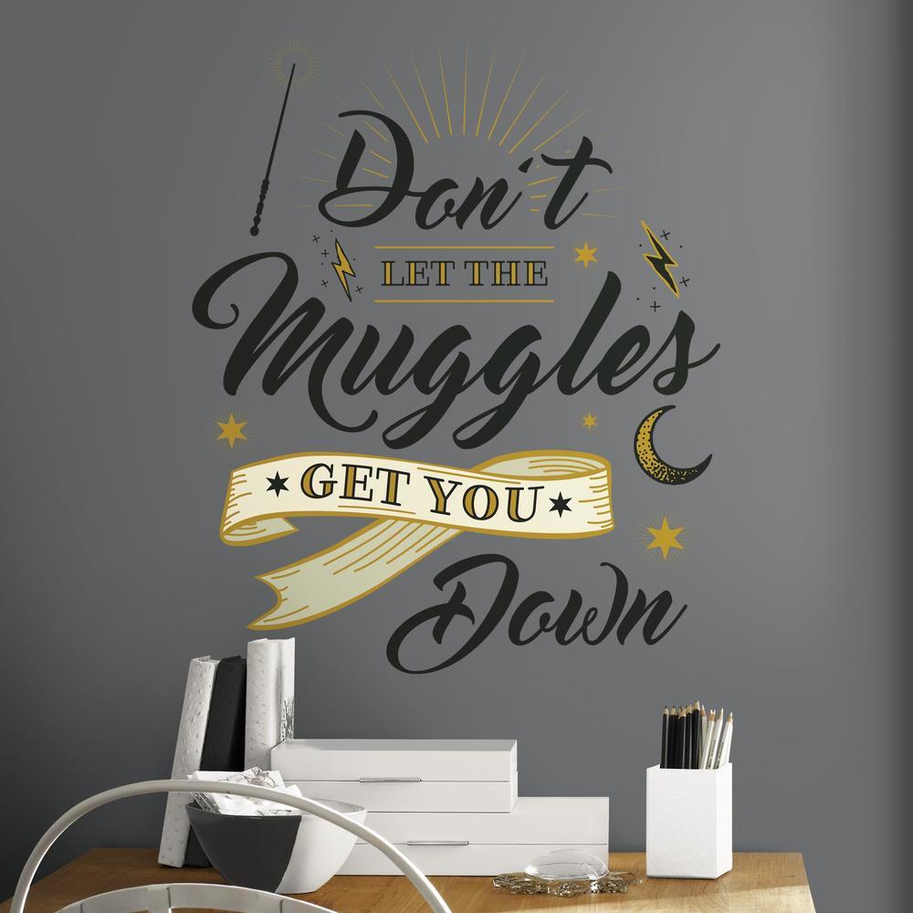 Harry Potter Muggles Wall Quote Giant Wall Decals Wall Decals RoomMates   