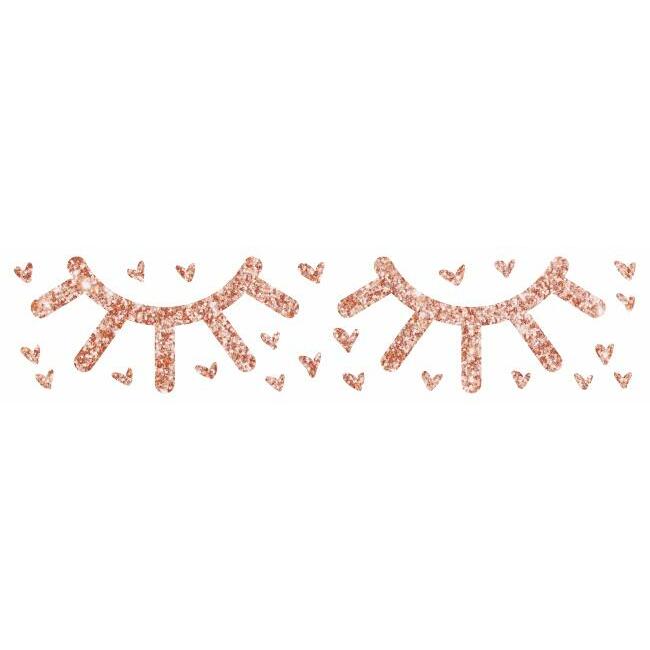 Eyelash Peel and Stick Wall Decals With Glitter Wall Decals RoomMates   