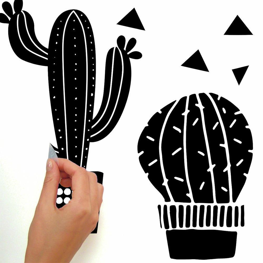 Geo Cactus Peel and Stick Wall Decals Wall Decals RoomMates   