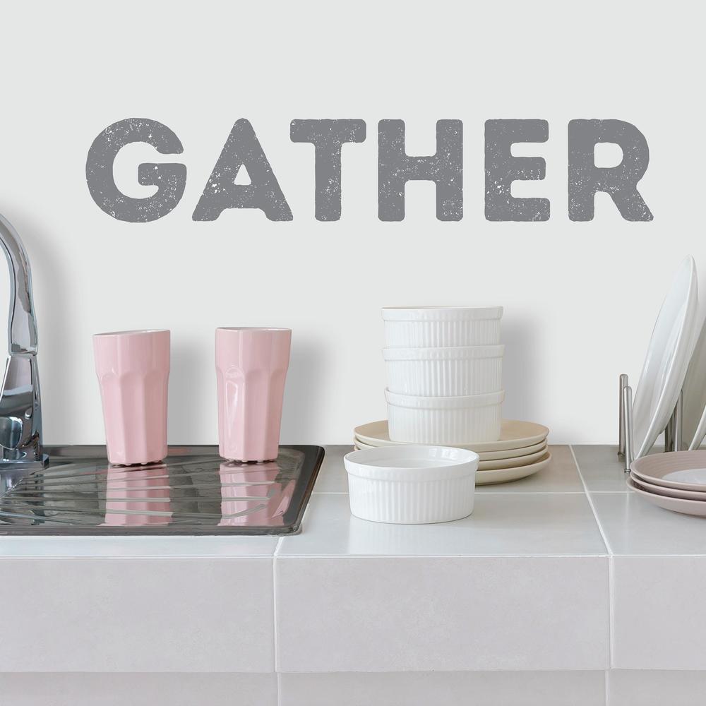 Gather Wall Quote Peel and Stick Wall Decal Wall Decals RoomMates   