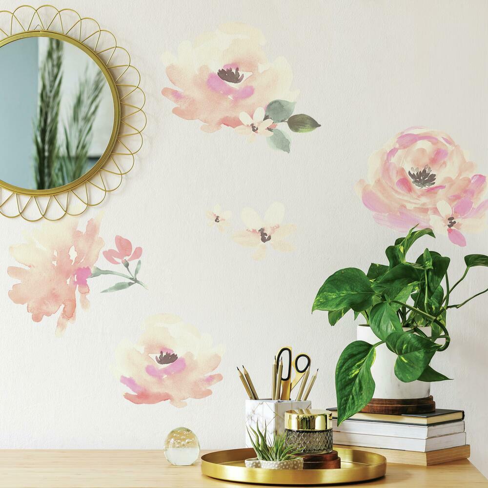 Floral Blooms Peel and Stick Wall Decals Wall Decals RoomMates   