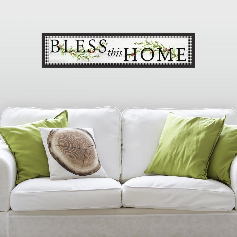 Bless this Home Country Wall Quote Peel and Stick Wall Decals Wall Decals RoomMates   