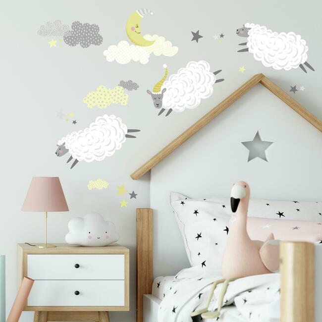 Counting Sheep Peel and Stick Wall Decals Wall Decals RoomMates   