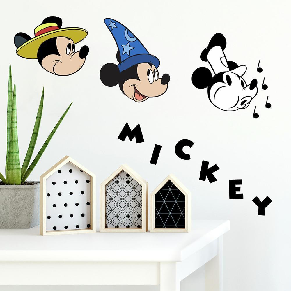 Disney Mickey Mouse Classic 90th Anniversary Peel and Stick Wall Decals Wall Decals RoomMates   