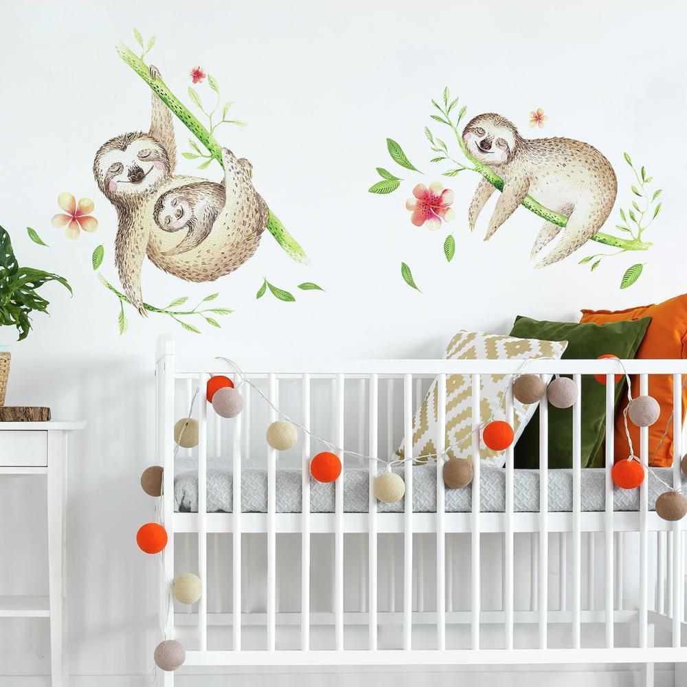 Lazy Sloth Giant Wall Decals Wall Decals RoomMates   