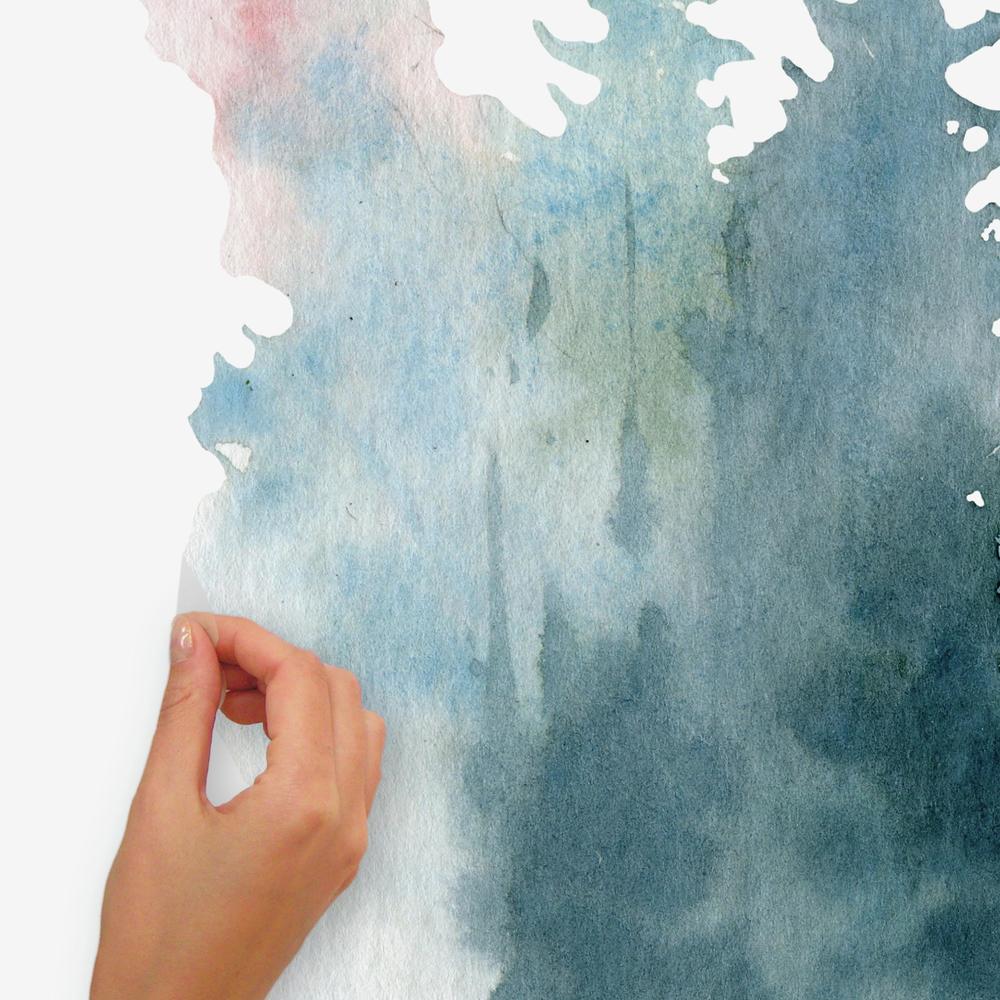 Watercolor Pine Tree Giant Wall Decals Wall Decals RoomMates   