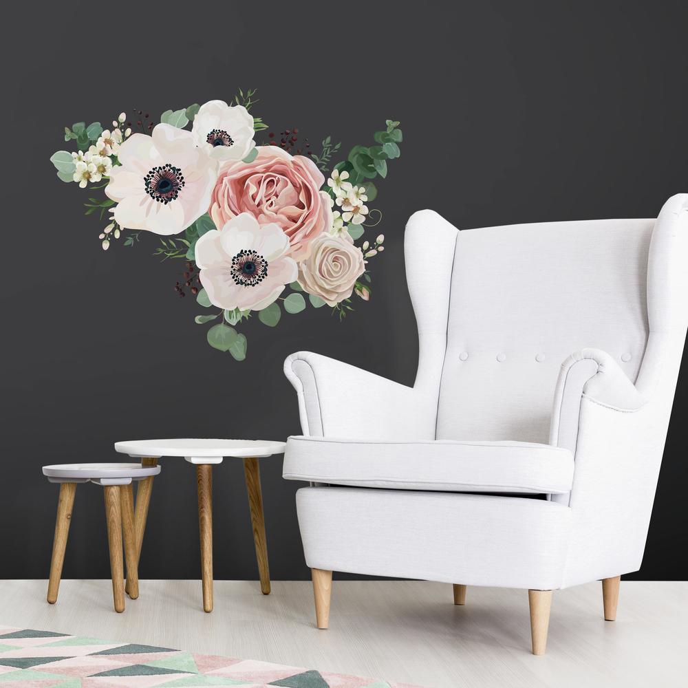 Fresh Floral Giant Peel and Stick Giant Wall Decals Wall Decals RoomMates   