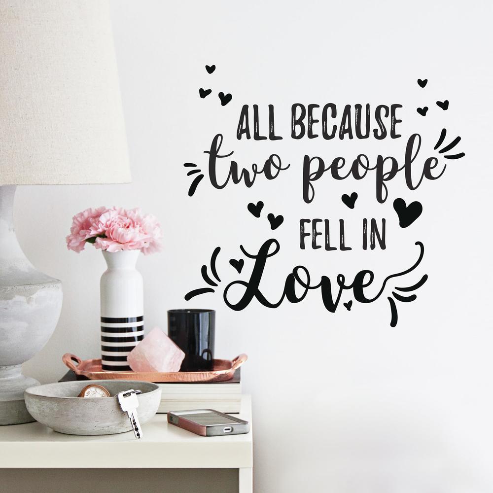 All Because Two People Fell In Love Wall Decals Wall Decals RoomMates   