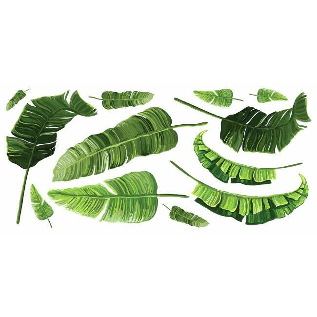 Banana Leaf Peel and Stick Giant Wall Decals Wall Decals RoomMates   