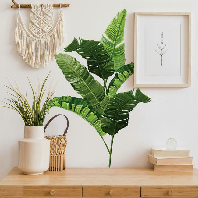 Banana Leaf Peel and Stick Giant Wall Decals Wall Decals RoomMates   
