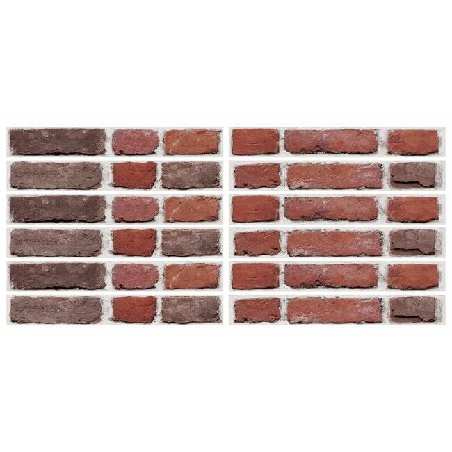 Red Brick Peel and Stick Giant Wall Decals Wall Decals RoomMates   