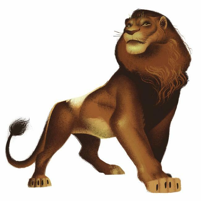 Disney's The Lion King Simba Peel and Stick Giant Wall Decals Wall Decals RoomMates   