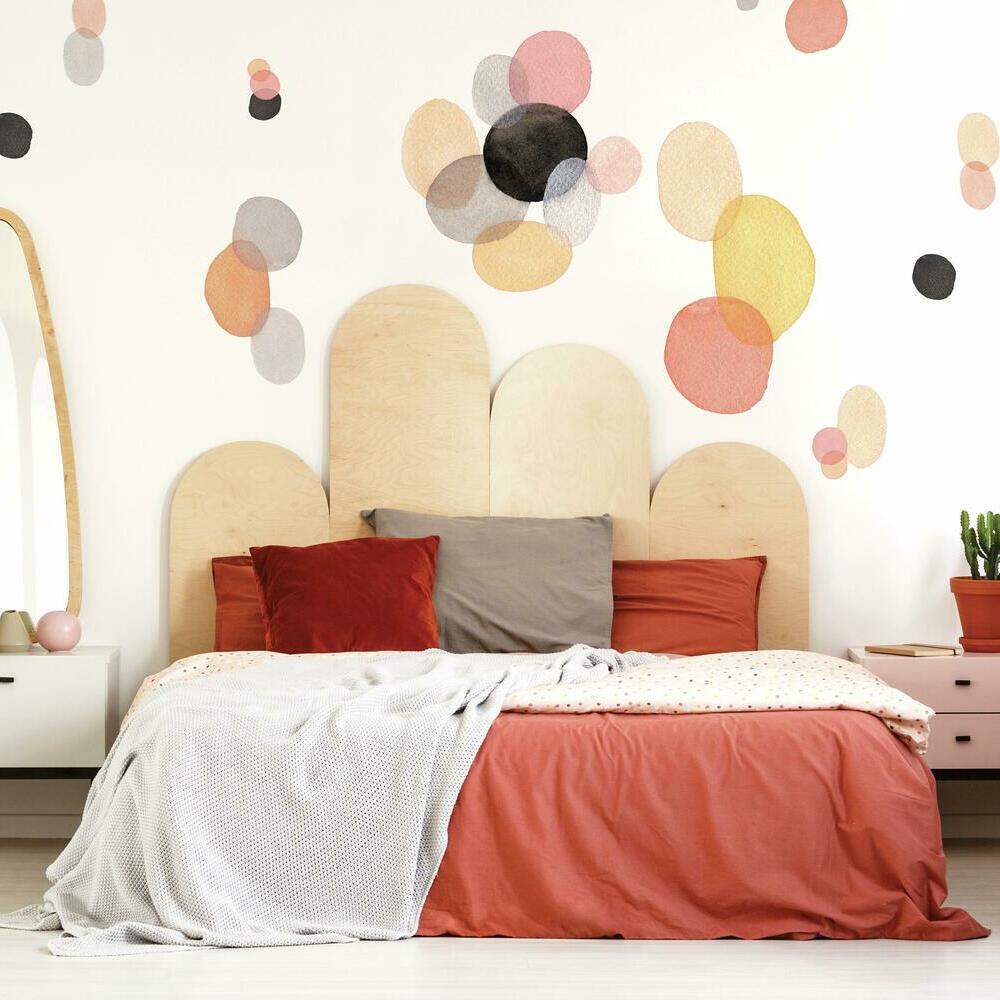 Abstract Watercolor Shapes Peel and Stick Giant Wall Decals Wall Decals RoomMates   