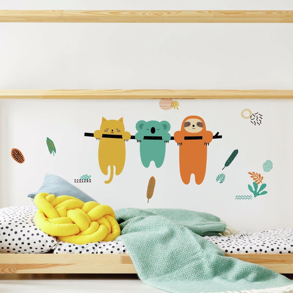 Koala and Sloth Peel and Stick Giant Wall Decals by Andy Westface Wall Decals RoomMates   