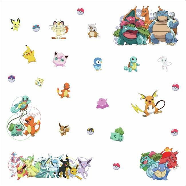 Pokemon Favorite Character Wall Decals Wall Decals RoomMates   