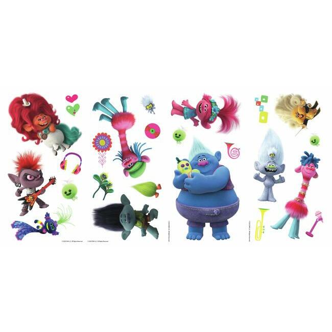 DreamWorks Trolls World Tour Peel and Stick Wall Decals Wall Decals RoomMates   