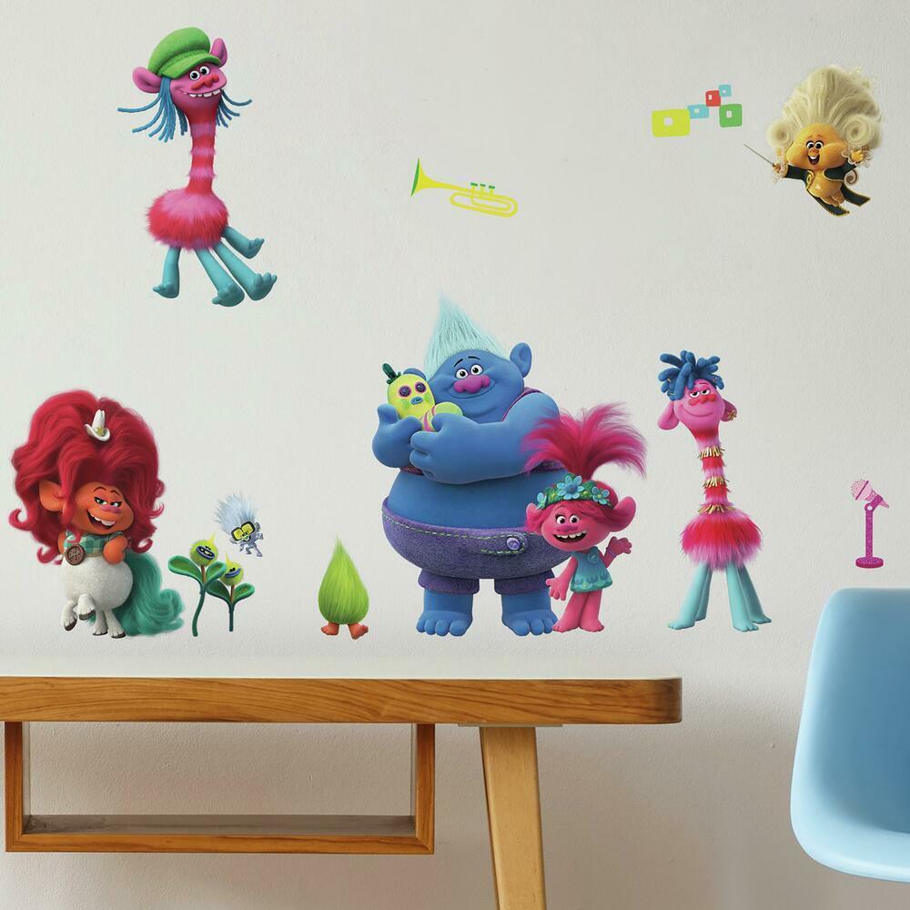 DreamWorks Trolls World Tour Peel and Stick Wall Decals Wall Decals RoomMates   