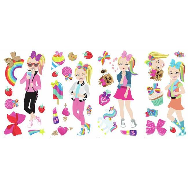 JoJo Siwa Cartoon Peel and Stick Wall Decals Wall Decals RoomMates   