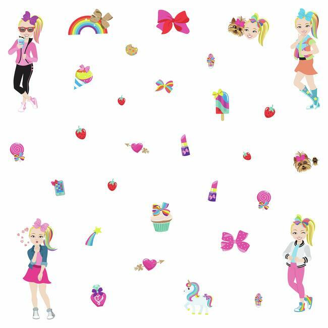 JoJo Siwa Cartoon Peel and Stick Wall Decals Wall Decals RoomMates   