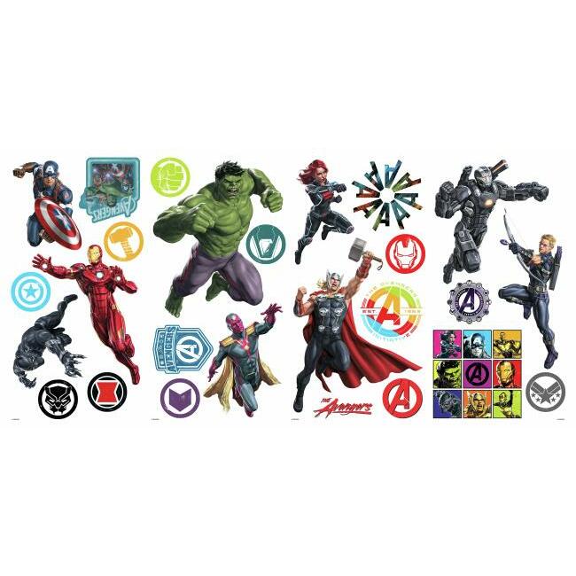 Classic Avengers Peel and Stick Wall Decals Wall Decals RoomMates   