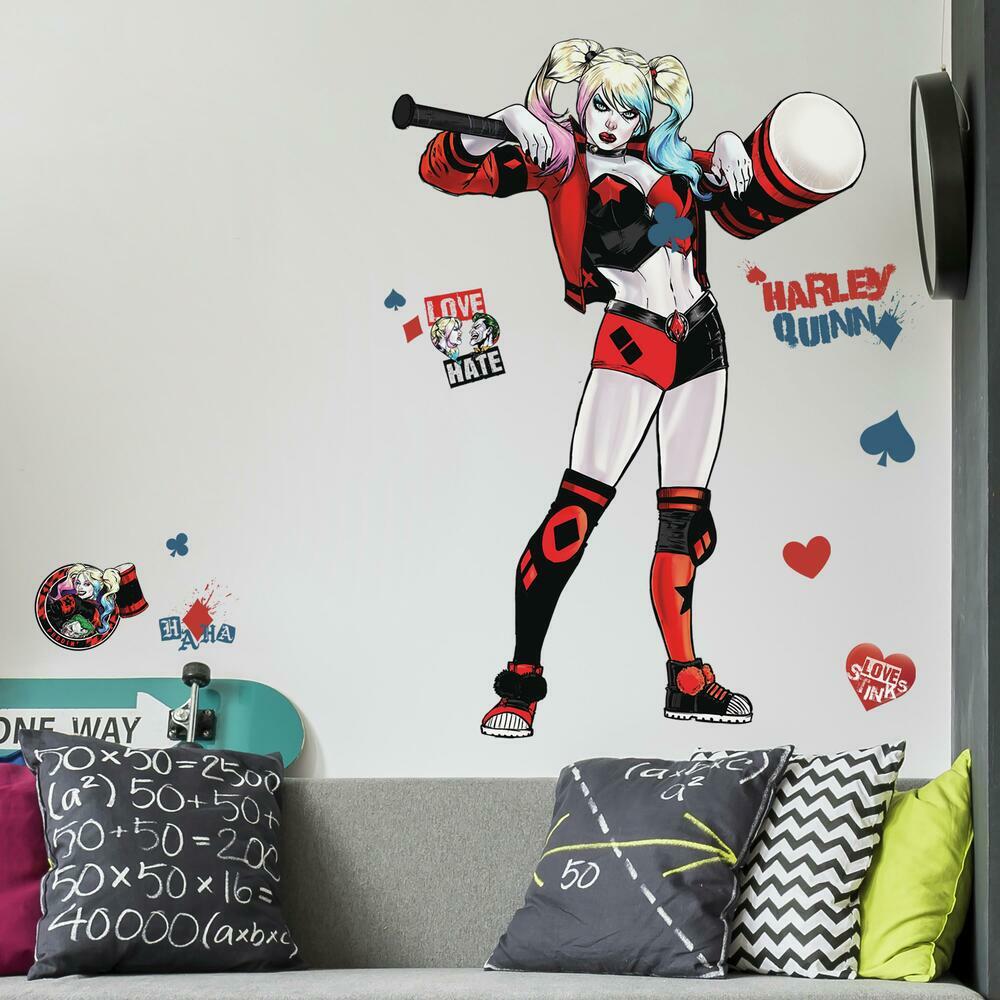 Harley Quinn Peel and Stick Giant Wall Decals – RoomMates Decor