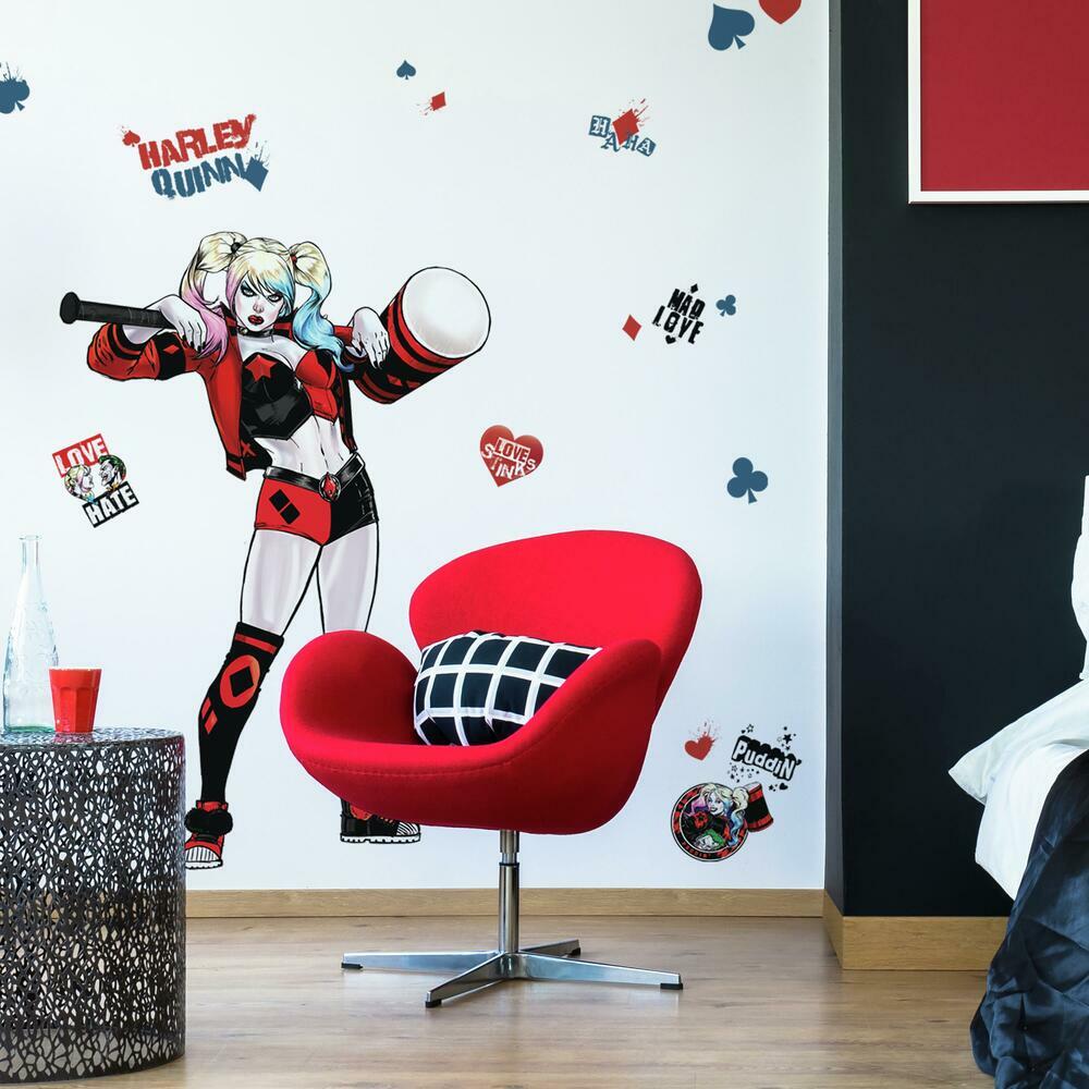 Harley Quinn Peel and Stick Giant Wall Decals Wall Decals RoomMates   