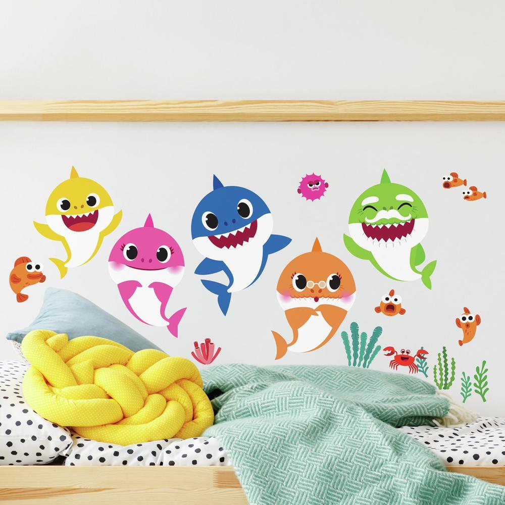 Baby Shark Peel and Stick Wall Decals Wall Decals RoomMates   