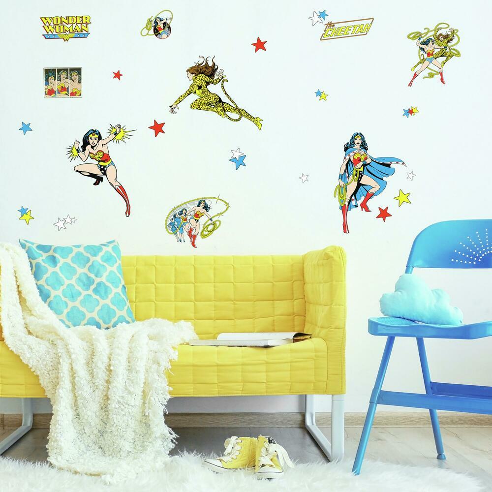 Wonder Woman Cartoon Peel and Stick Wall Decals Wall Decals RoomMates   