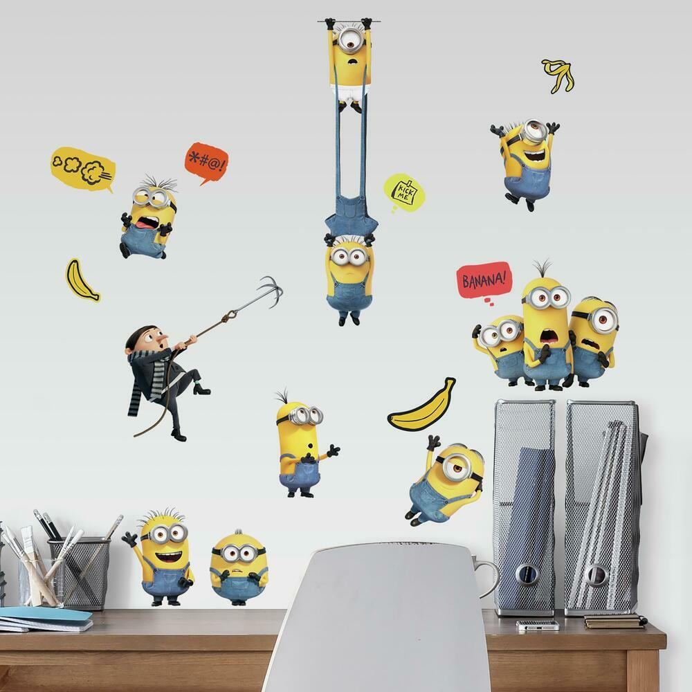Minions: The Rise of Gru  Peel and Stick Wall Decals Wall Decals RoomMates   