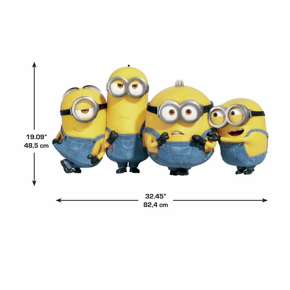 Minions: The Rise of Gru Giant Peel and Stick Wall Decals Wall Decals RoomMates   