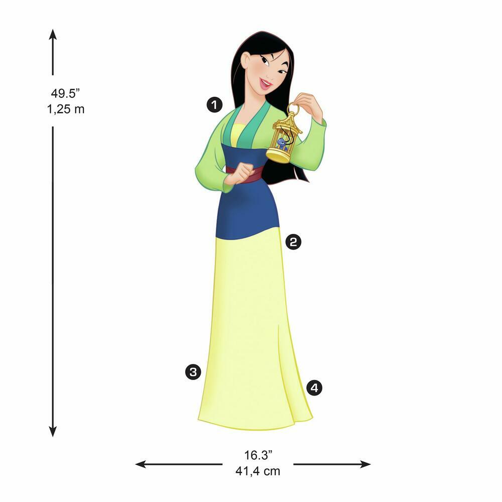 Mulan Peel and Stick Giant Wall Decals Wall Decals RoomMates   