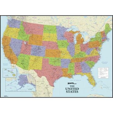 Dry Erase US Map Peel and Stick Giant Wall Decal – RoomMates Decor