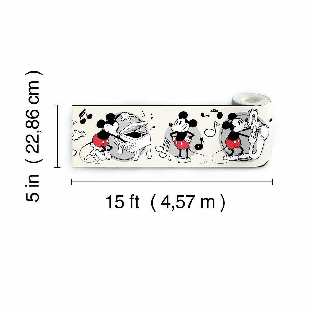Disney Vintage Mickey Mouse Peel and Stick Border Peel and Stick Borders RoomMates   