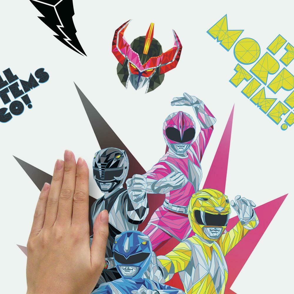 Power Rangers Peel and Stick Giant Wall Decal Wall Decals RoomMates   