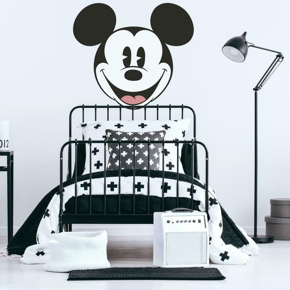 Classic Mickey Head XL Peel and Stick Wall Decal Wall Decals RoomMates   