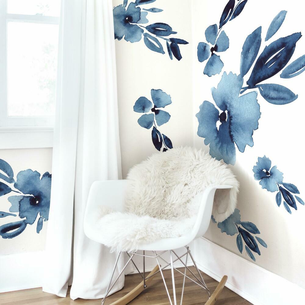 Clara Jean April Showers Flowers Peel and Stick Giant Wall Decals Wall Decals RoomMates   