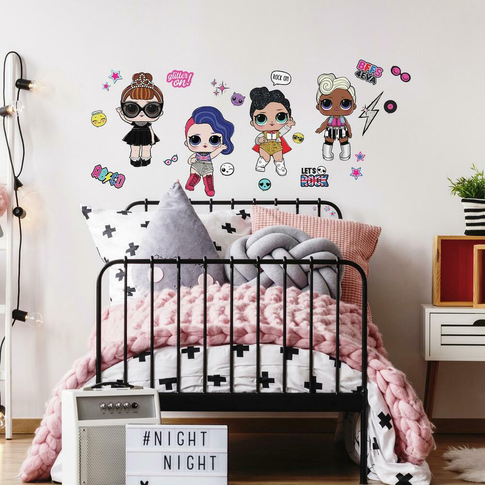 LOL Surprise Rock Star Peel and Stick Wall Decals Wall Decals RoomMates   