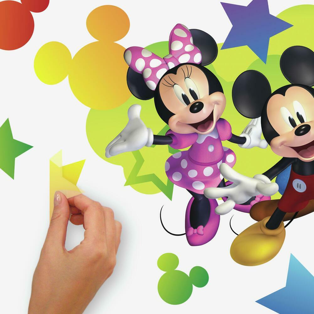 Mickey & Friends Peel and Stick Giant Wall Decals with Alphabet for Personalization Wall Decals RoomMates   