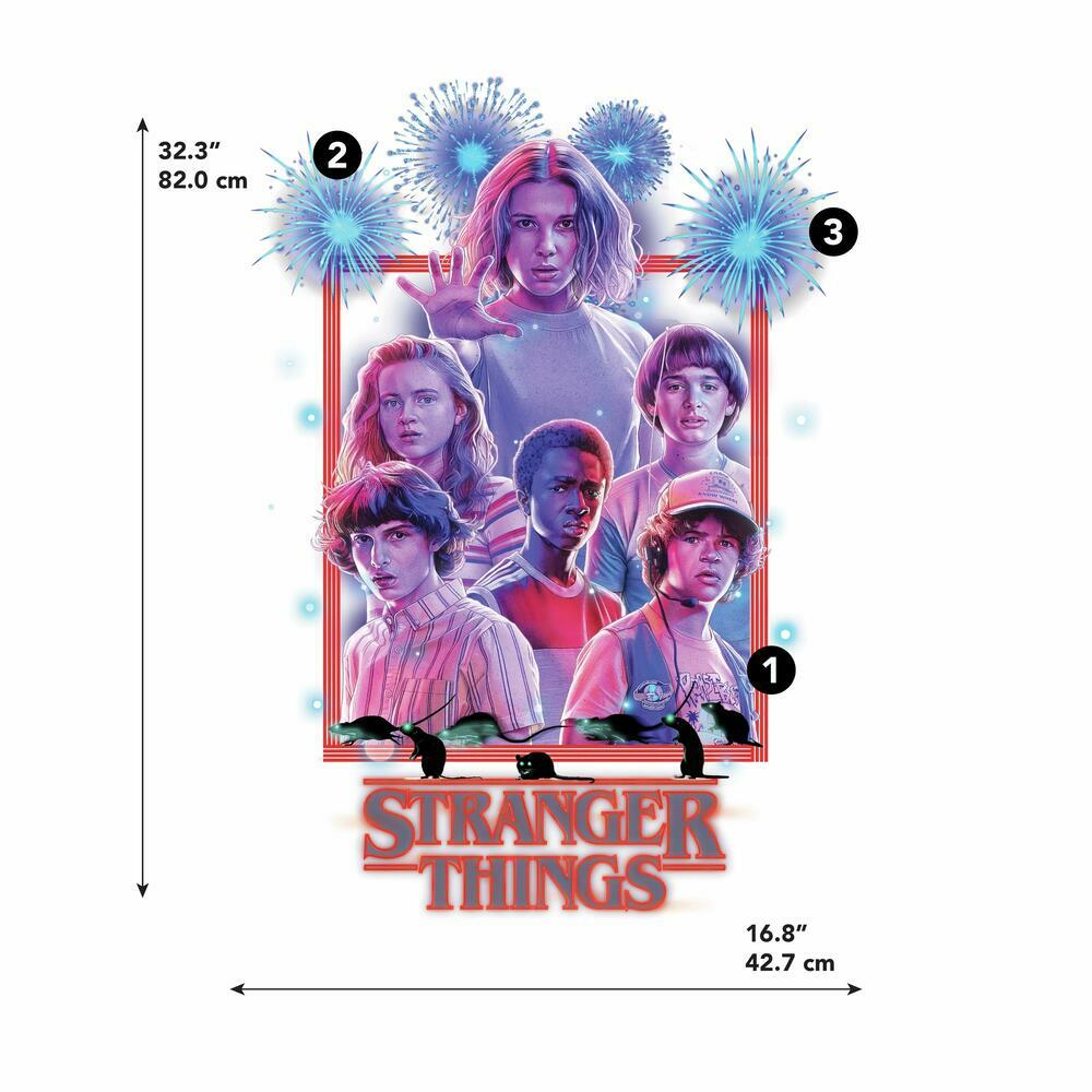 Stranger Things Peel and Stick Giant Wall Decals Wall Decals RoomMates   