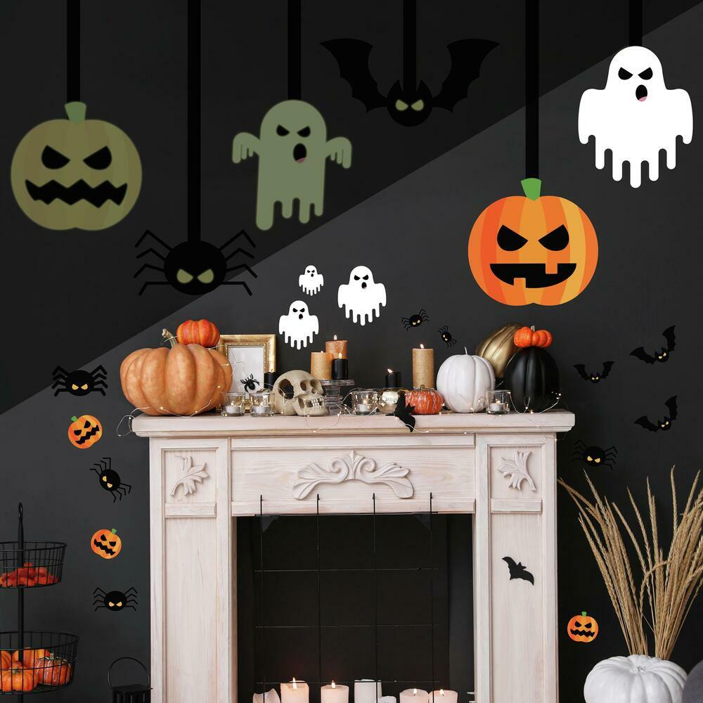 Halloween Glow in the Dark Peel and Stick Giant Wall Decals Wall Decals RoomMates   