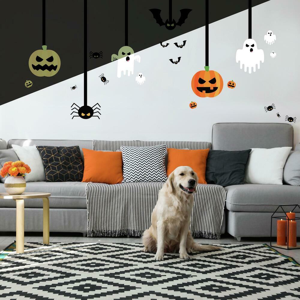Halloween Glow in the Dark Peel and Stick Giant Wall Decals Wall Decals RoomMates   