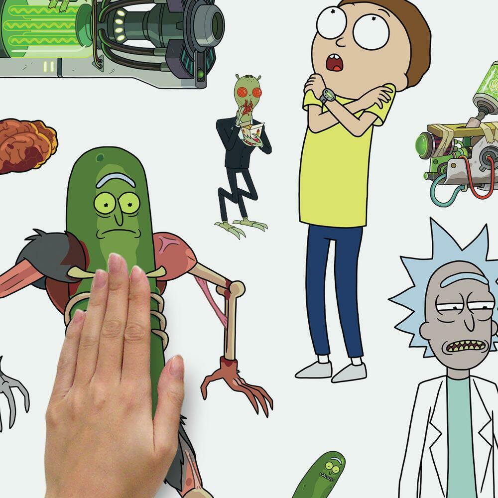 Rick and Morty Peel and Stick Wall Decals Wall Decals RoomMates   