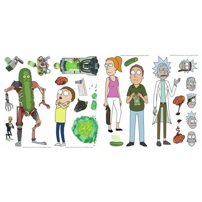 Rick and Morty Peel and Stick Wall Decals Wall Decals RoomMates   