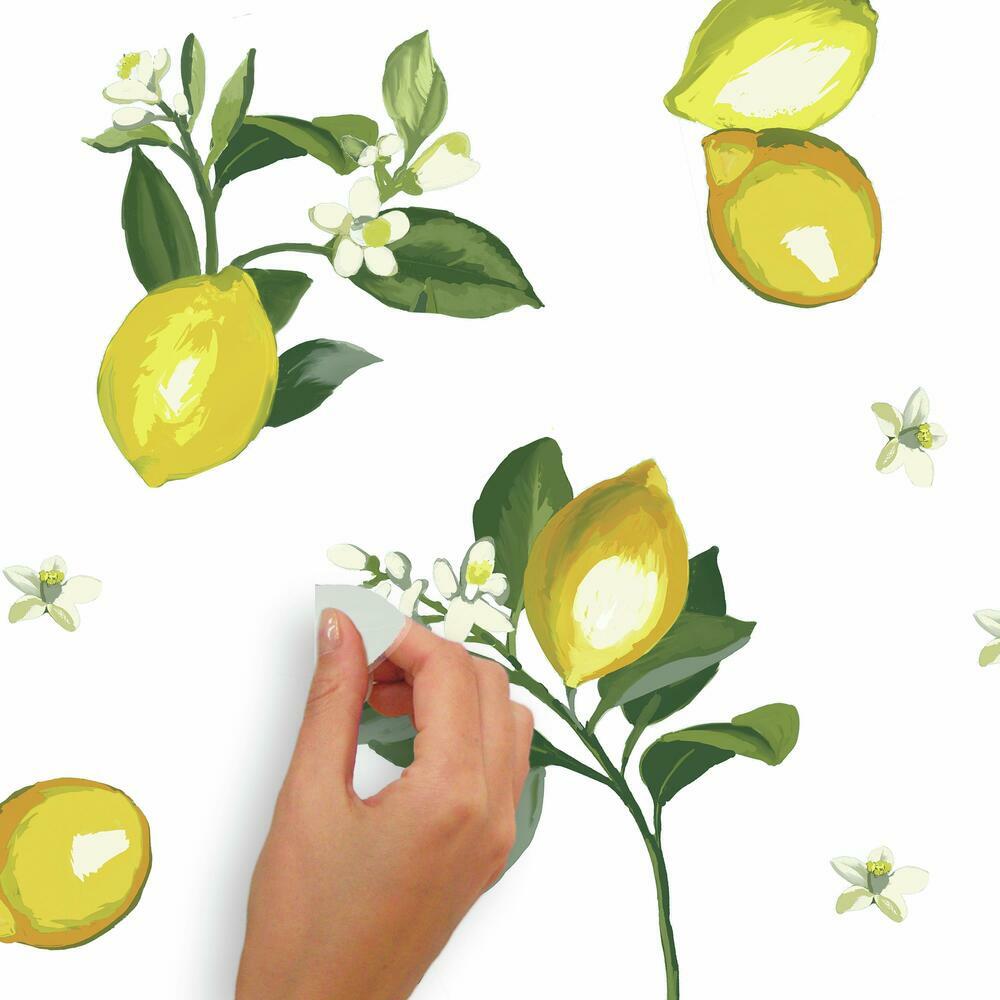 Lemon Peel and Stick Giant Wall Decals Wall Decals RoomMates   