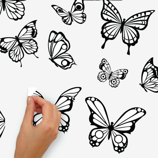 Color Your Own Butterflies Peel and Stick Wall Decals – RoomMates Decor