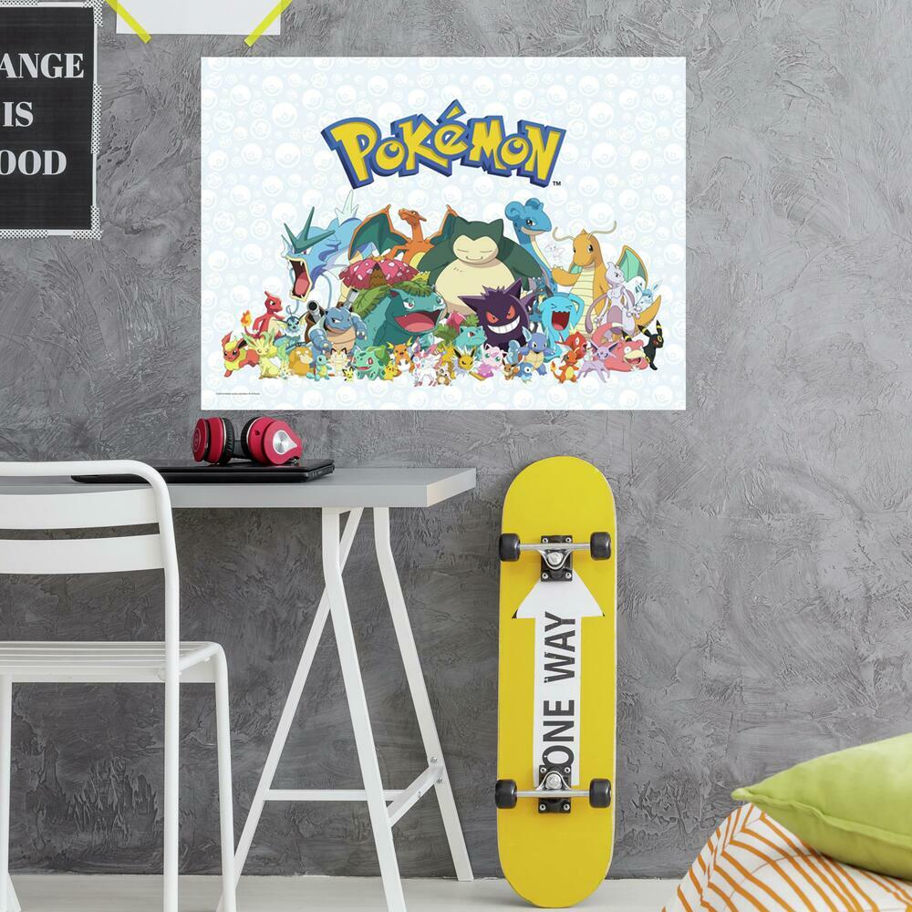 Pokemon Characters Peel and Stick Wall Graphix Wall Decals RoomMates   