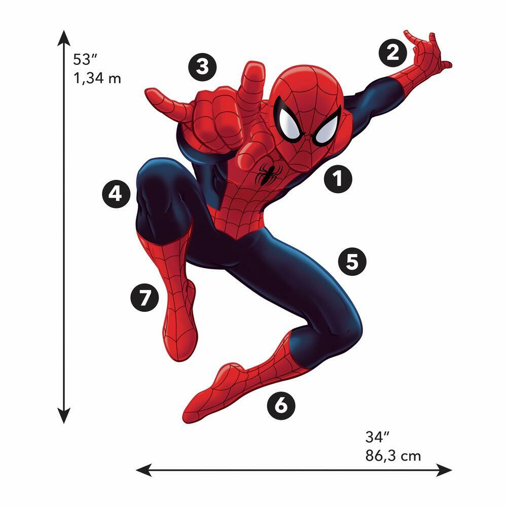Ultimate Spider-Man Giant Peel and Stick Wall Decals Wall Decals RoomMates   