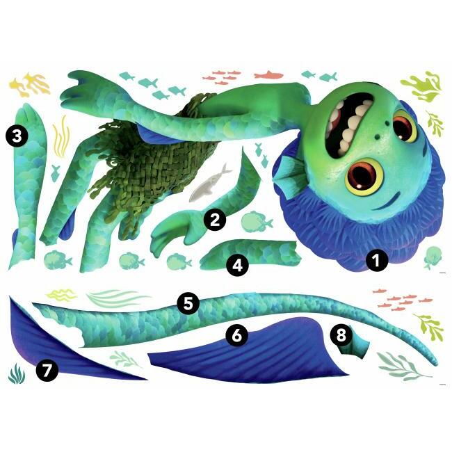 Pixar Luca Sea Monster Peel and Stick Giant Wall Decals Wall Decals RoomMates   
