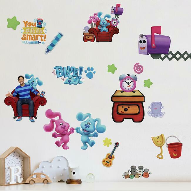 Blue's Clues Peel and Stick Wall Decals Wall Decals RoomMates   